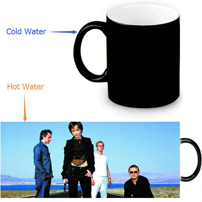 

The Cranberries 350ml / 12oz Heat Reveal Mug Color Change Чашка кофе Чувствительные морфинг-кружки Волшебная чашка для чайных чашек