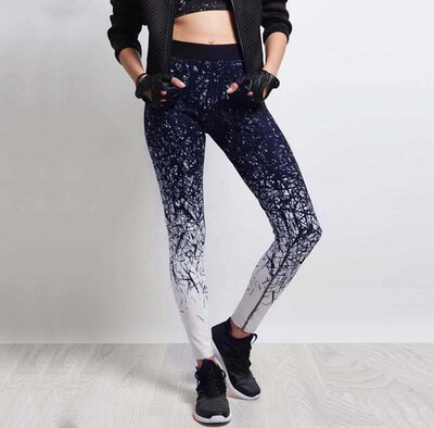 

Qian Xiyu womens yoga pants high elastic fitness sports tights tights Slim running sportswear sweat pants quick-drying training p