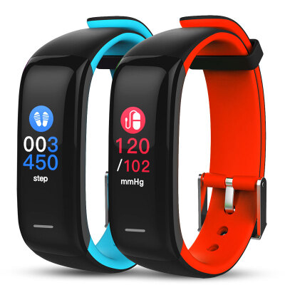 

Hong Kong Sen GASON smart bracelet P1 plus heart rate blood pressure monitoring high-definition color sports bracelet men&women step waterproof 50 meters call micro channel to remind red