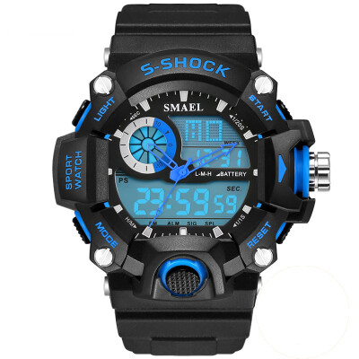 

SMAEL Часы Мужская военная армия Мужские часы Reloj Electronic Led Sport Wristwatch Цифровые мужские часы Спортивные часы Мужчины