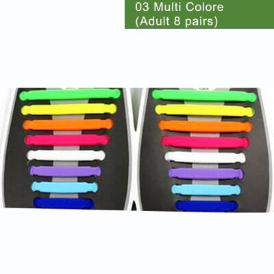 

JUP 50 Set 800 pcs Unisex Adults Women Mens Fashion No Tie Elastic Silicone Shoelaces Flat Shoes Footwear Recreational Running