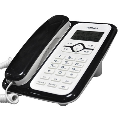 

Philips (PHILIPS) CORD020 Caller ID телефон без батареи / Проводные стационарные дома / бизнес-офис телефон (черный)