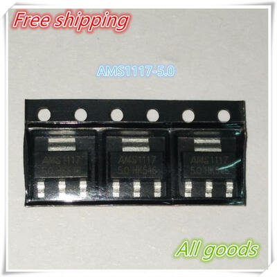 

200 pcs Free Shipping - AMS1117-50 AMS1117-5 AMS1117 1117-50 SOT223 800mA LOW DROPOUT VOLTAGE REGULATOR AMS