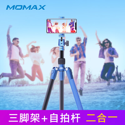 

MOMAX Joy Tripod Алюминиевый сплав Портативный мобильный телефон Штатив Штатив Micro Single Camera Штатив Многофункциональный мобильный телефон Стойка автоспуска Deep blue