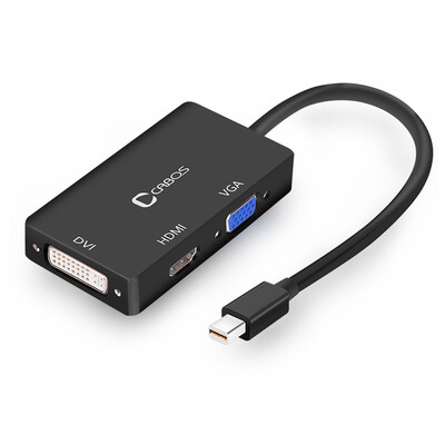 

Fudge Keppel 045 MacBook mini dp turn hdmivgadvi converter Apple laptop computer projector video adapter adapter cable black
