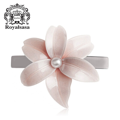 

Royal Sasa Royalsasa hair accessories Korean hairpin flower rhinestone top clip hairpin spring clip ponytail chuck jewelry