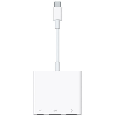 

Apple, MJ1K2FE / A Оригинальный Macbook Digital AV Adapter Multiport HDMI / стандарт USB / USB-кабель для зарядки C / конвертер