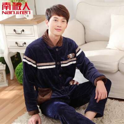 

Nanjiren pajamas home service mens long-sleeved couple autumn&winter coral fleece suit