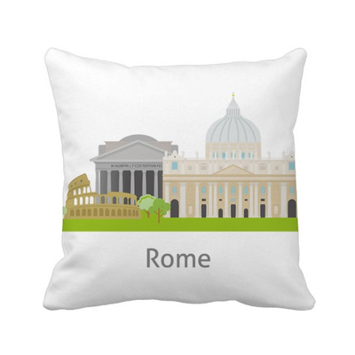 

Italy Rome Landscape National Landmark Square Throw Pillow Insert Cushion Cover Home Sofa Decor Gift