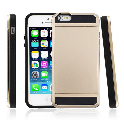 

Card Holder Pocket ShockProof Case Cover For iPhone 6 Plus