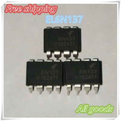 

Free Shipping 50PCS 6n137 EL6N137 DIP-8 eco-friendly high speed optocoupler