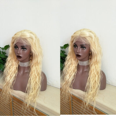 

Loose Curly Silk Top Full Lace Wig Virgin Human Hair Blonde Full Lace With Silk Top