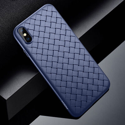 

USA Stock iPhone X Case Cover Skin-Rock Brand TPU Slim Ultra-thin Soft Woven Pattern Design