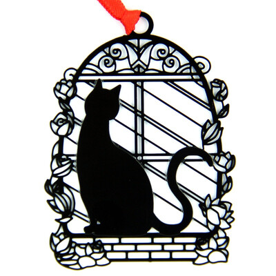 

Shaoxi culture Korean creative hollow bookmarks - moon cat birthday card Teacher's Day Christmas creative gift business gifts