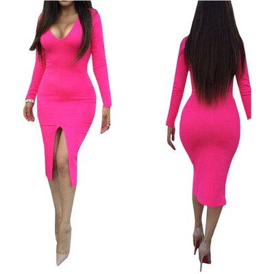 

Lovaru ™New 2015 fashion Sexy slim slashed brought dinner dance dress wholesale hot big size wonderful pencil dresses