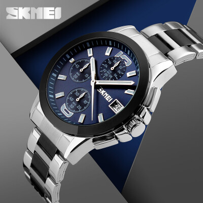 

SKMEI 9126 Mannen Business Stopwatch 30 M Waterdichte Klok 2017 Top Mens Quartz Horloges Casual Relogio Masculino Casual horloges