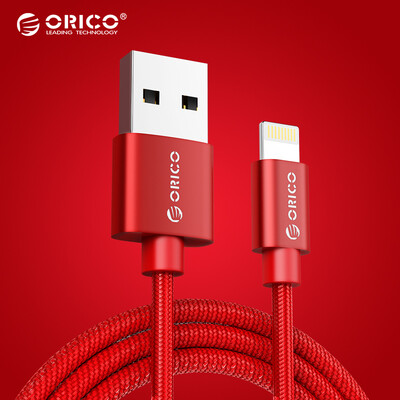 

ORICO Apple Data Cable Мобильный телефон Зарядное устройство Шнур питания Шнур питания 0.5m Красный iPhone8 / X / 5S / 6s / 7 / Plus / iPad Air Mini LTF-05