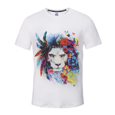 

mens tees spoof Queen t-shirt men print hip hop funny tops short sleeve casual high quality Lion head t-shirt