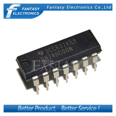 

100PCS SN74HC00N DIP14 SN74HC00 DIP 74HC00 new and original IC free shipping