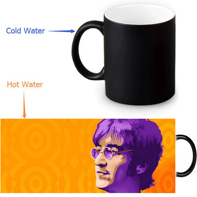

John Winston Lennon Morphing Mug Color Change Tea Cup Magic Milk Coffee Mug