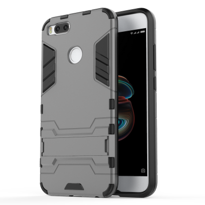 

Shockproof Ultra-thin Armor Plastic TPU Back Case Cover with Stand Holder Phone Case for XIAOMI 5X