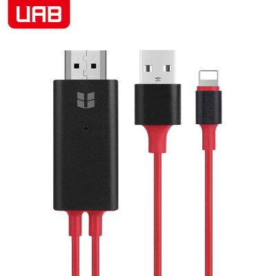 

UAB with screen cable Apple Android HDMI video converter with the screen TV projector black
