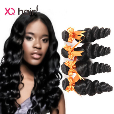 

Cheap Human Hair Brazilian Loose Wave Virgin Hair 4 Bundles 7A Raw Unprocessed Brazilian Virgin Hair Loose Wave More Wavy