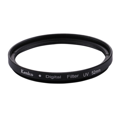 

52mm Digital Camera Aluminum Alloy Frame Lens UV FilterBlack