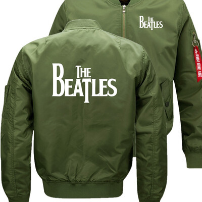 

The beatles Bomber Flight Flying Jacket Winter thicken Warm Zipper Men Jackets Anime Mens Casual Coat