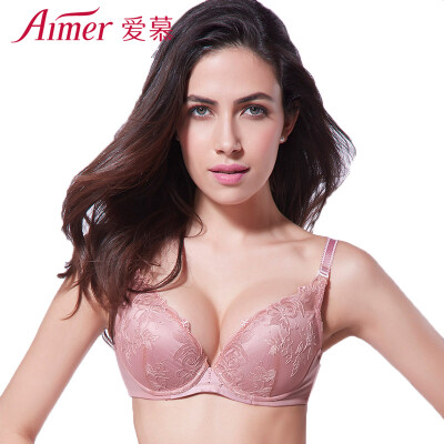 

Aiming Aimer Bra Mood for Love 34 Cup in Mold Cup Adjusting Gathering Ms AM11HC1 Peach Pink B80