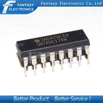 

50PCS SN74HC174N DIP16 SN74HC174 DIP 74HC174N 74HC174 new and original IC free shipping