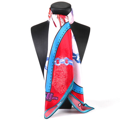 

STORY Of SHANGHAI Silk Scarf Womens Autumn&Winter Warm Scarf Square scarf God Acropolis Rose