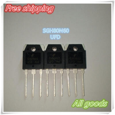 

Free shipping50pcslot SGH80N60UFD SGH80N60 80N60UFD 80N60 IGBT 600V 80A 195W TO3P