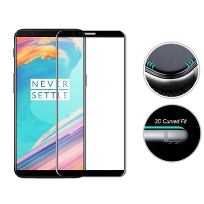 

GiGiboom 3D изогнутый край Полный охват Закаленное стекло Screen Protector для Oneplus 5T [3D Full Cover] [Bubble Free] [Curve Edg