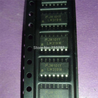 

10pcs/lot LM319M DUAL COMPARATOR 10000 uV OFFSET-MAX 80 ns RESPONSE TIME PDSO14