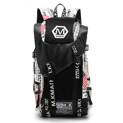 

New Fashion 18 inch leisure men's backpack strap zipper color casual canvas backpack school bag designer travel bag