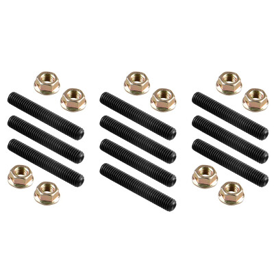 

Ryanstar Racing Black Head Studs For Exhaust/Intake Manifold With Locking HEX NUTS