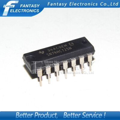 

10PCS SN74HC125N DIP14 SN74HC125 DIP 74HC125N 74HC125 new and original IC free shipping