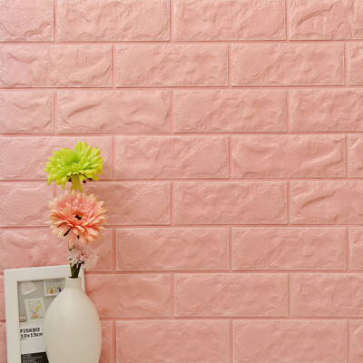 

Colomac PVC 3D embossed brick thickened modern pattern wall sticker self-adhesive bedroom living room waterproof wallpaper