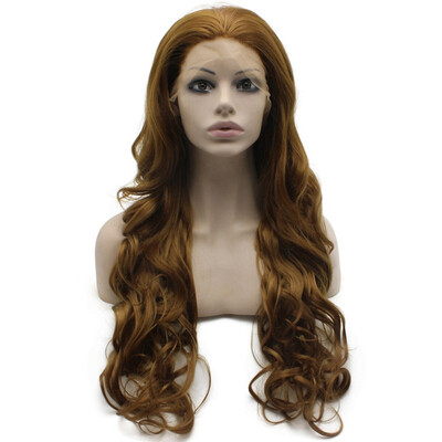 

Iwona Synthetic Hair Lace Front Long Wavy Blonde Wig