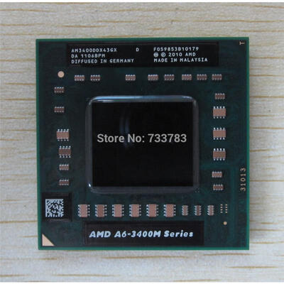 

1pcs/lot Quad-Core A6-3400M 1.4Ghz Socket FS1 A6 3400M AM3400DDX43GX A6-Series notebook CPU PROCESSOR