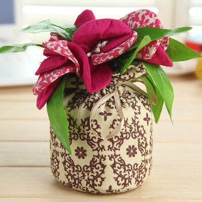 

Yanmei car with cloth flower bamboo charcoal package decoration flower in addition to taste charcoal car ornaments home decorations carbon package anti-real flo