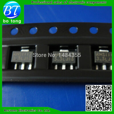 

Free Shipping 100PCS AMS1117-33V AMS1117 LM1117 1117 33V Voltage Regulator SOT-89