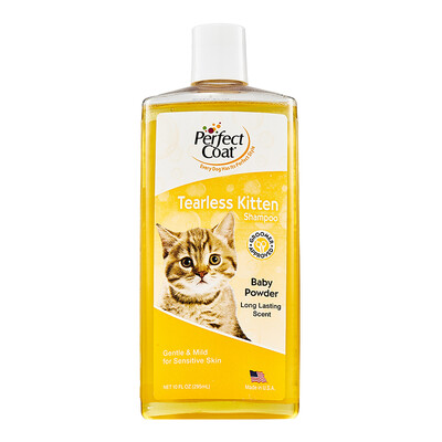

US imports 8 in 18IN1 Perfect cat shampoo cat shower gel does not tear protein bath bath cats cats with mild tears pet supplies 295ml