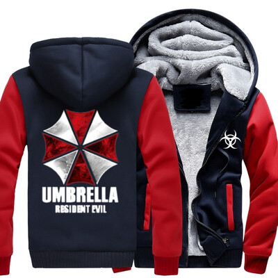 

2018 New Men Anime Resident Evil umbrella Hooded hoodies sweatshirt Jacket Sweatshirt USA Size