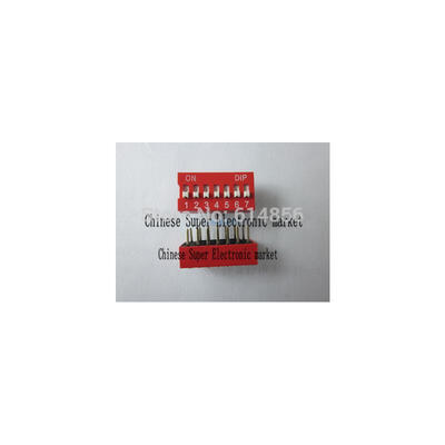 

50PCS 7P 7 Position DIP Switch 2.54mm Pitch 2 Row 14Pin DIP Switch