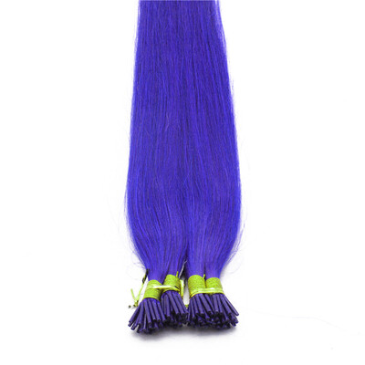 

1gs 100g Violet Purple Pre-bonded Keratin Stick I-tip Human Hair Extensions