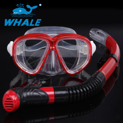 

Whale Water Sports подводная маска для снорклинга Оборудование Anti-Fog Силиконовая подводная маска Snorkel set