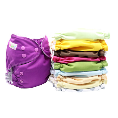 

MABOJ Pocket Cloth Diapers with Insert Size One Diapers Waterproof Washable Diapers for Babies 3-15kg
