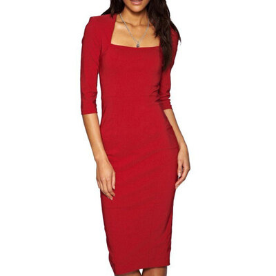 

Lovaru ™New 2015 fashion Elegant New Goal Area Stretch Thin Temperament Charm Party Pencil Dress
